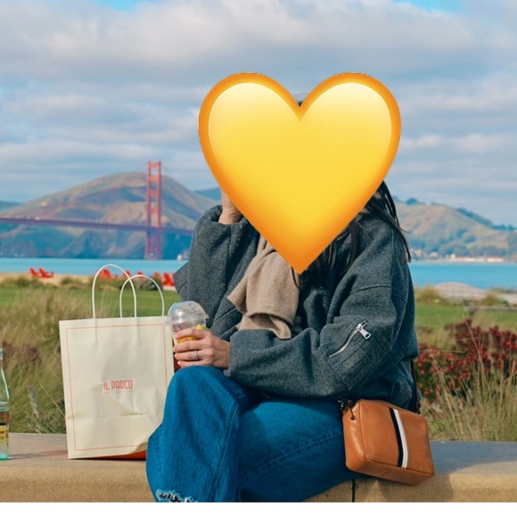 Clare V Midi Sac Natural with Stripes Leather Crossbody Bag - Picture 11 of 15